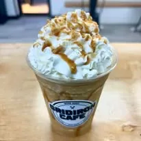 Topped caramel shake