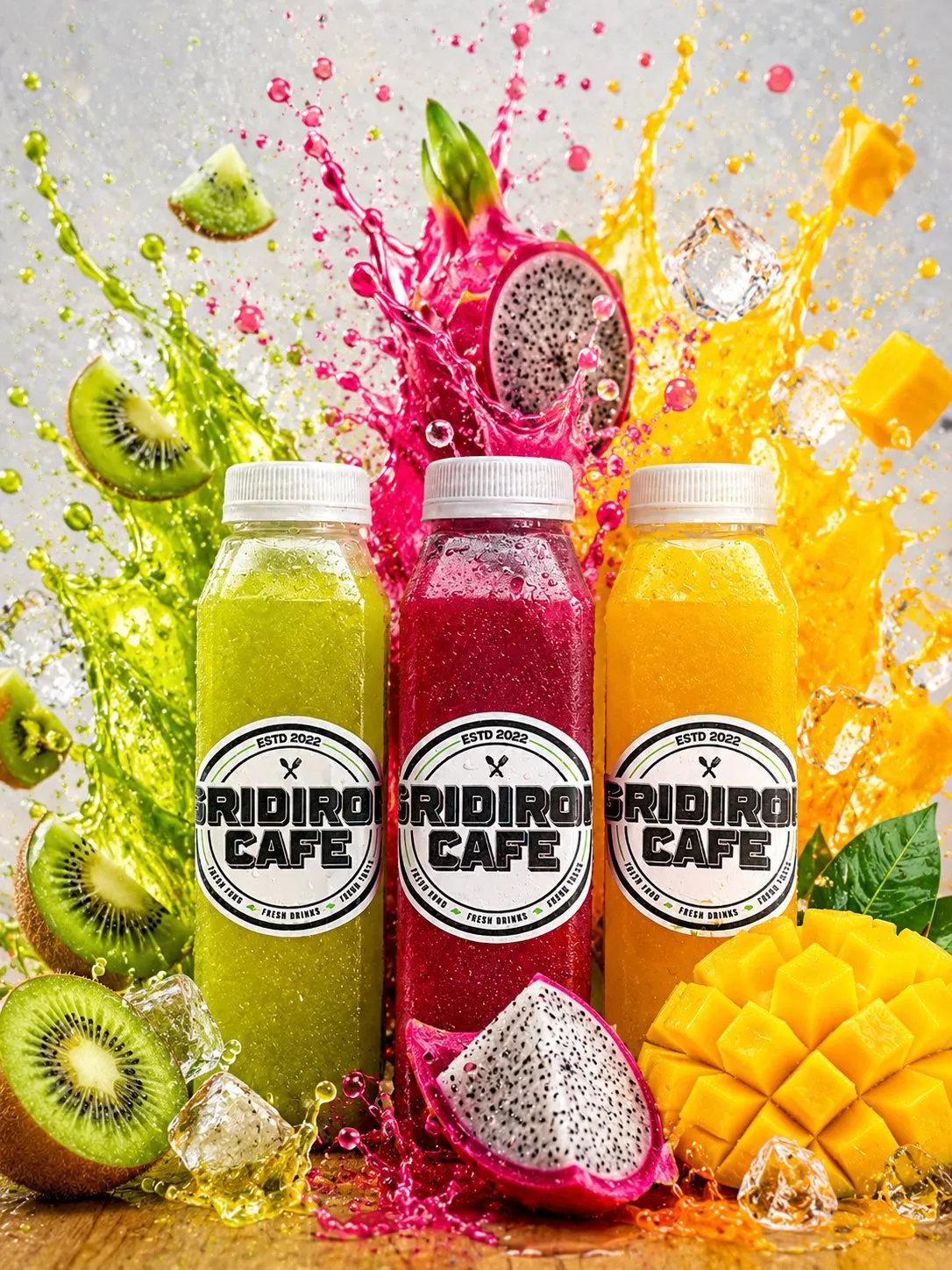 Fresh Gridiron Cafe smoothies